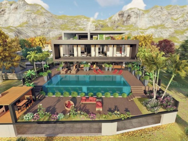 5 Bedroom Villa for sale 919 m² with fireplace in Edremit, Girne, North Cyprus